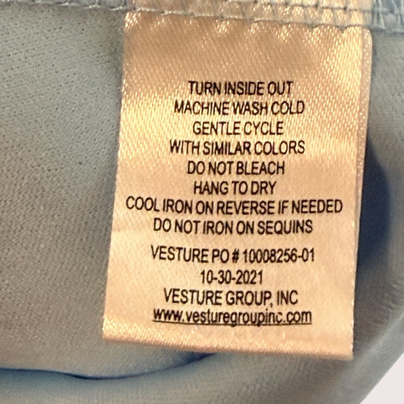 Zunie Girls Sequin Tulle Dress Blue Ombre Party Formal Size 14/16 - Picture 6 of 11